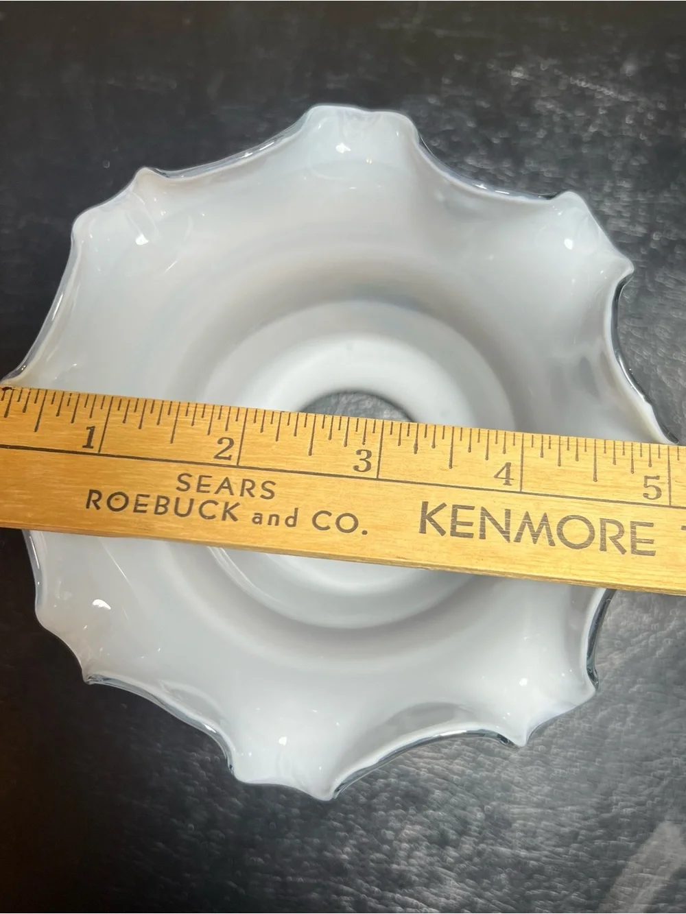 Colonial Blue Floral Roses Milk Glass Shade Ceiling Fan Chandelier Sconce Ruffle